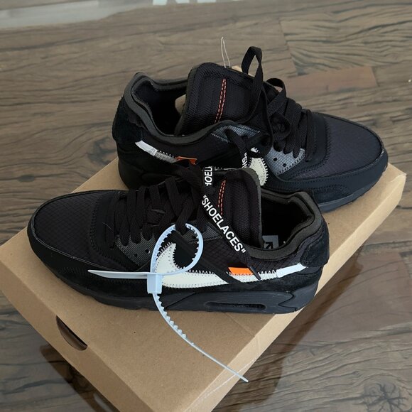 Nike X Off-White The 10: Air Max 90 "Black" sneakers Size 6 - Picture 4 of 4